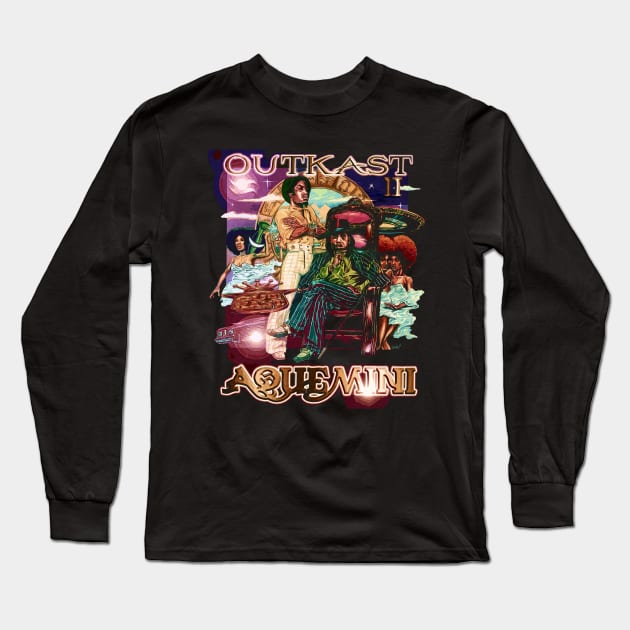 Hey Ya! Moments Outkast's Energetic Onstage Presence Long Sleeve T-Shirt by Hayes Anita Blanchard